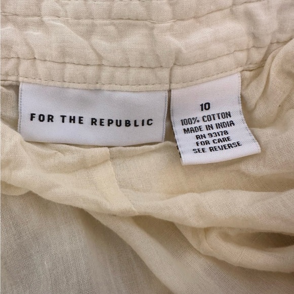 For The Republic pale yellow  skirt Size 10 (z) - Picture 12 of 12